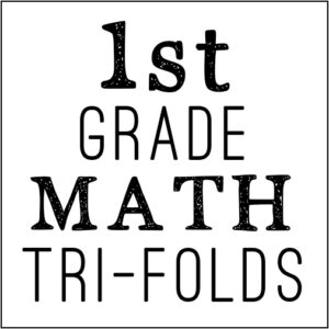 math tri-folds 1st grade
