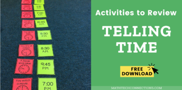 telling time resources, telling time math games and activities, beginner telling time centers, free time assessments, free time to the hour quiz