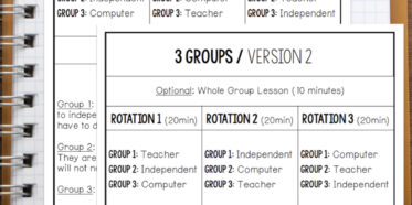 Math Workshop - How to decided if you want to manage 3 or 4 math groups