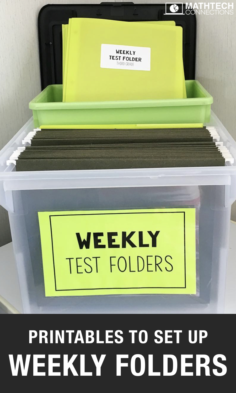 set up weekly test folders - free printables to set up daily take home folders - upper elementary weekly behavior report template for free