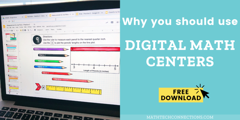 Save time with digital math centers. Use interactive digital slides during math workshop block. They make the perfect technology center. These math centers cover all math standards.