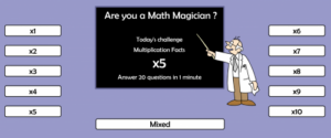 free fact fluency website - practice with this time multiplication game