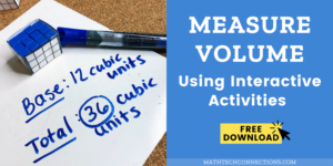 Measuring Volume Free Math Activity Introduce Measuring Volume with this interactive activity. Students create rectangular prime and fill them up centimeter cubes. Free printable and examples