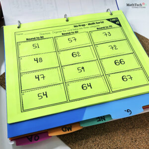 Organize your Math Sorts for guided math groups in this binder. Math binder includes lesson plan templates to organize guided math groups.