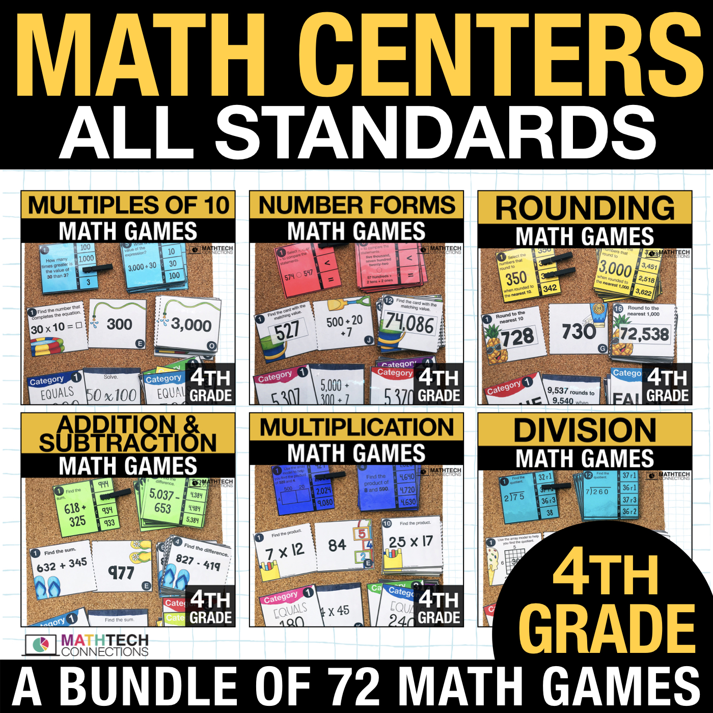 fourth grade math centers