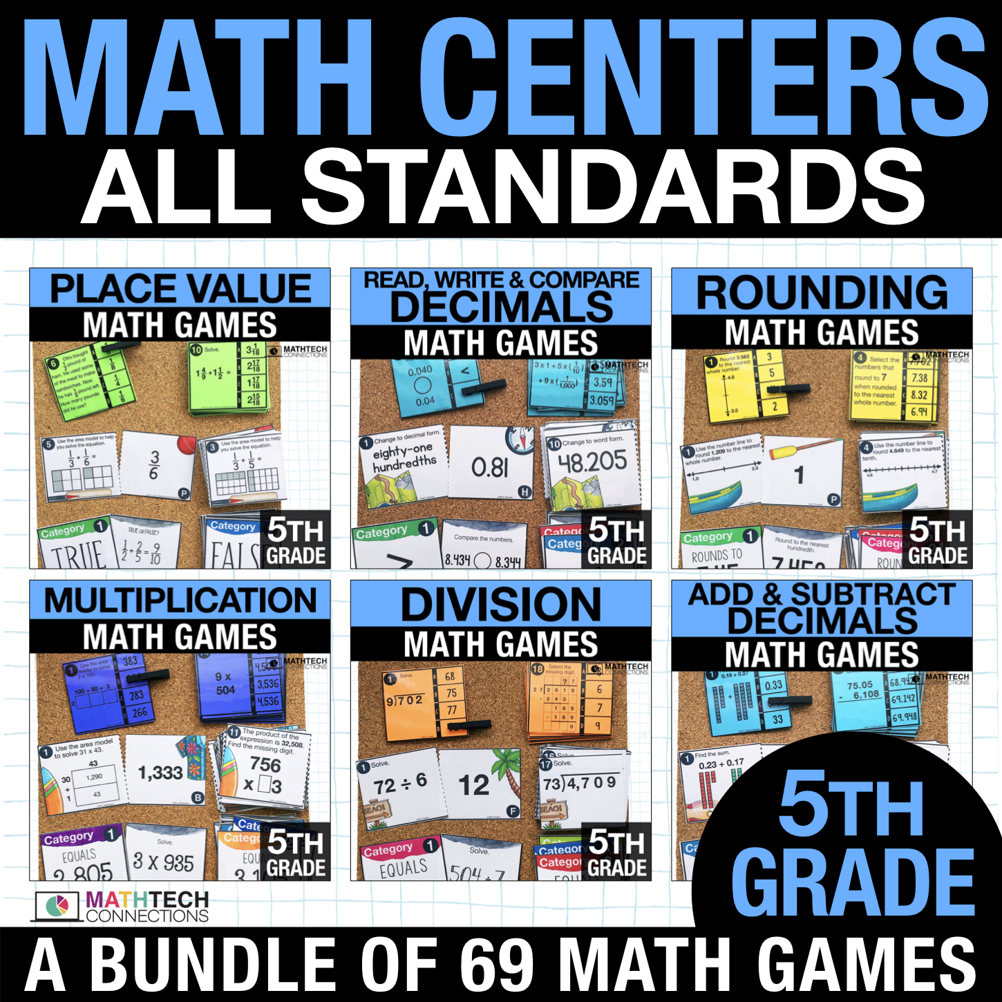 fifth grade math centers