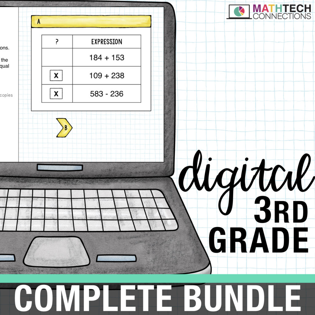 third grade digital math resources for google classroom. google slides for math centers