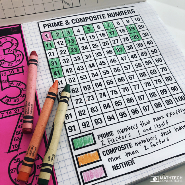 Prime & Composite Numbers Printables (Free Download) Math Tech