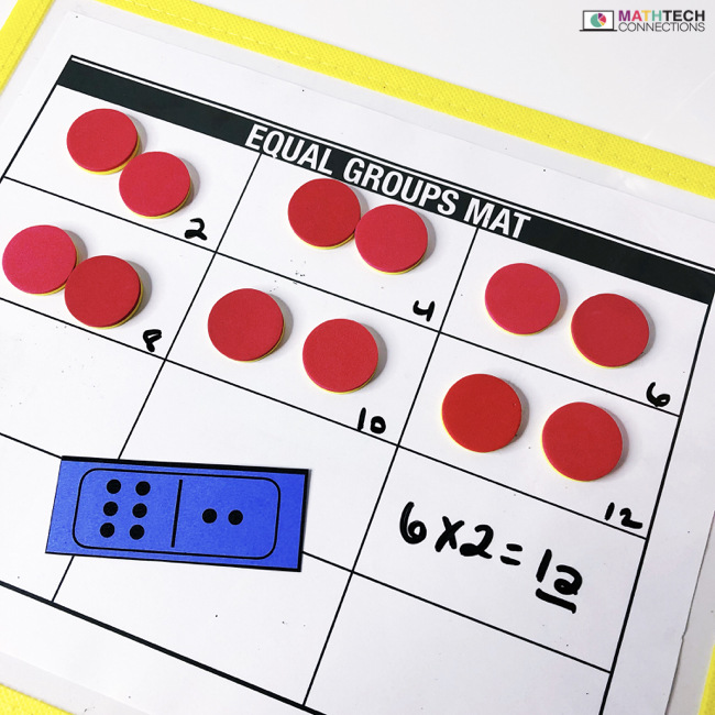 Multiplication Dominoes Games - Free Printable to Practice Math Facts and subitizing