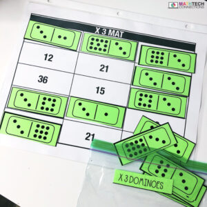 Multiplication Dominoes Games - Free Printable to Practice Math Facts and subitizing