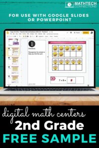 FREE second grade Google Slides for use with Google Classroom. Try the free sample of interactive digital math slides.