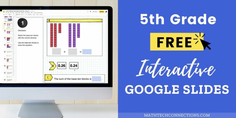 5th Grade Digital Math Review Interactive Google Slides Test Prep