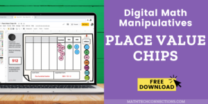 Place Value Chips - FREE digital math manipulatives 3rd, 4th, and 5th grade