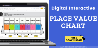 Fun digital, interactive place value activity for 5th grade. Review place value with this interactive place value chart. Great for 3rd, 4th, and 5th graders.