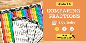 Comparing Fractions Cheat Sheet - Comparing Fractions using Math Manipulatives Third, Fourth, and Fifth Grade Free Fractions bookmark printable