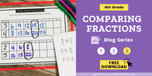 Ratio tables to find common denominators and compare fractions free download 4th grade math
