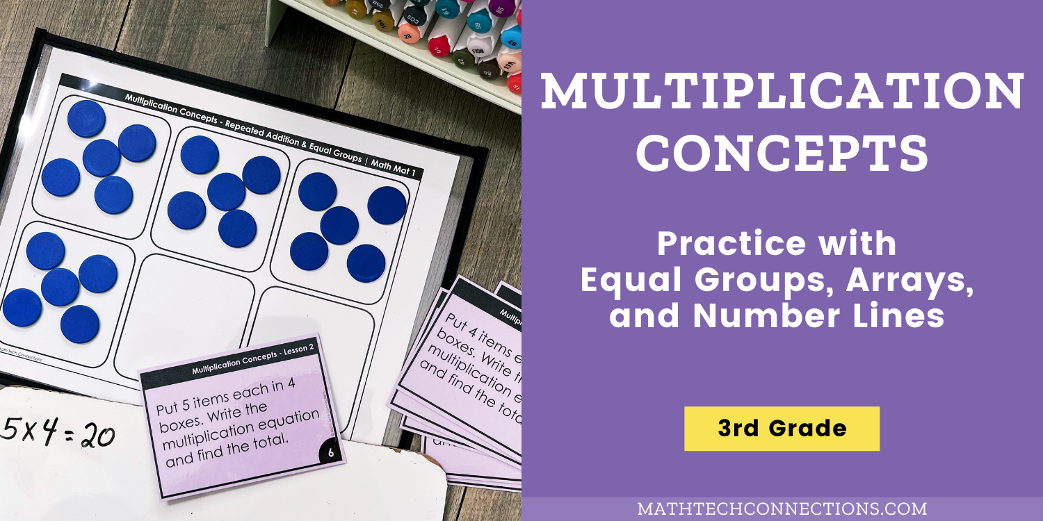 Multiplication Concepts   Hands On Math Activities   Digital Ready ...