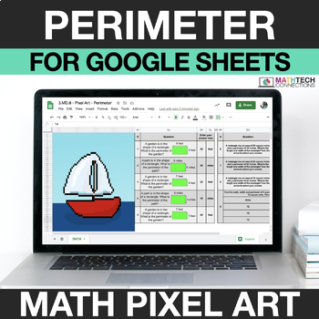 digital math pixel art free sample 3rd grade perimeter