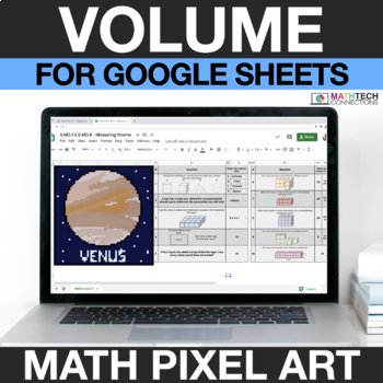 digital math pixel art free sample 5th grade volume