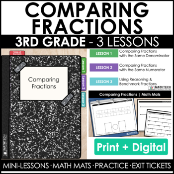 3rd grade guided math curriculum - unit 4 - comparing fractions