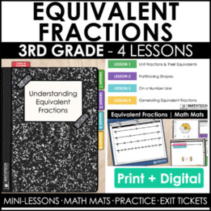 3rd grade guided math curriculum - unit 4 - equivalent fractions