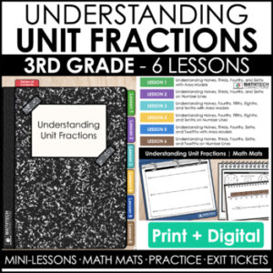 3rd grade guided math curriculum - unit 4 - understanding unit fractions