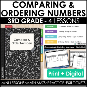 3rd grade guided math curriculum - unit 2 - comparing and ordering numbers