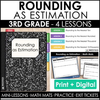 3rd grade guided math curriculum - unit 2 - rounding as estimation