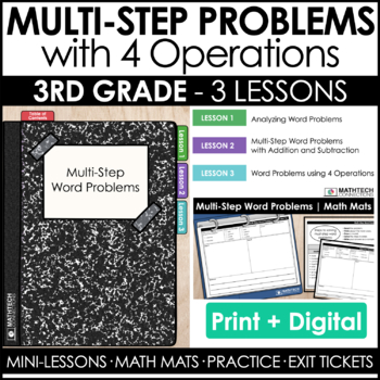 3rd grade guided math curriculum - unit 3 - multi-step problems with 4 operations