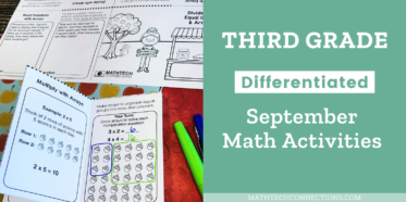 3rd Grade Math September Activities - Math Centers, Games, Puzzles, Back to School Worksheets