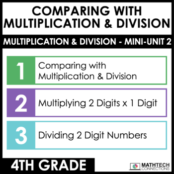 4th grade guided math curriculum - unit 1 - comparing with multiplication and division