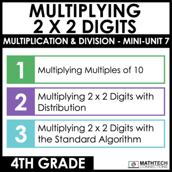 4th grade guided math curriculum - unit 1 - multiplying 2 x 2 digits
