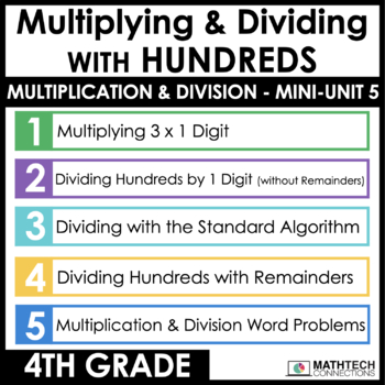 4th grade guided math curriculum - unit 1 - multiplying and dividing with hundreds