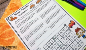 4th grade halloween math activities and worksheets