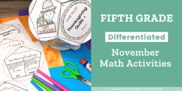 5th grade math activities for November - November math games, math projects, math review, math riddles, math coloring pages