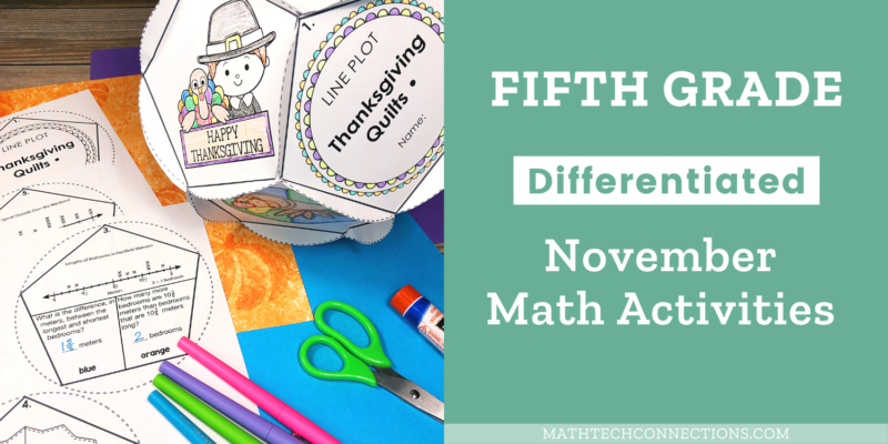 5th grade math activities for November - November math games, math projects, math review, math riddles, math coloring pages