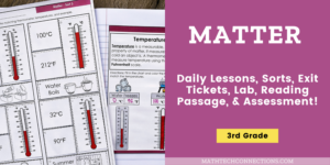 3rd Grade Science Proprettes of Matter Interactive Notebook - Science Lessons