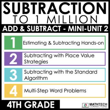 4th grade guided math curriculum - unit 3 - subtraction to 1 million