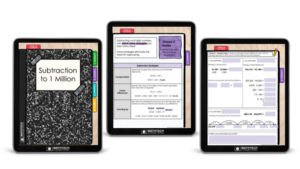 4th grade guided math curriculum - digital and printable practice pages and exit tickets