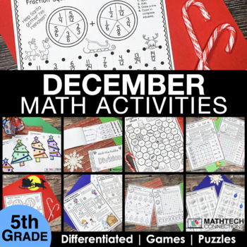5th Grade December Monthly Math Activities