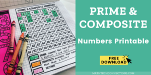 Prime and Composite Numbers Free Chart