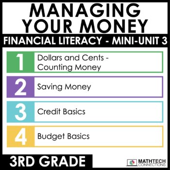 3rd grade financial literacy guided math unit - managing your money