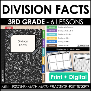 3rd grade guided math curriculum - unit 1 - multiplication and division - division facts
