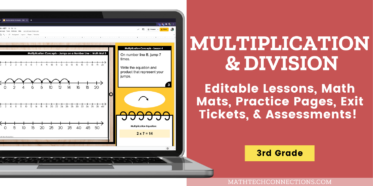 3rd grade guided math curriculum - print and digital - unit 1 - multiplication and division
