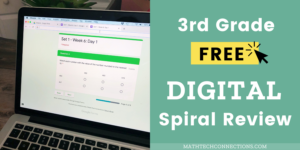 3rd grade digital math spiral review