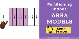 3rd grade math fractions lesson - partitioning shapes using area models