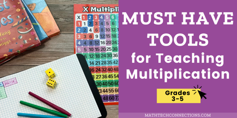 a list of my favorite resources for teaching multiplication to upper elementary students