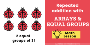 Use equal groups to introduce multiplication - free third grade math lesson