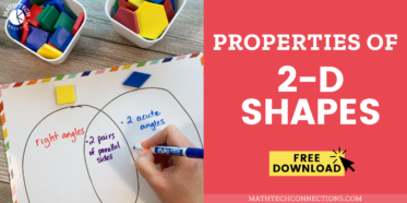 classifying shapes third grade - properties of 2D shapes free printable